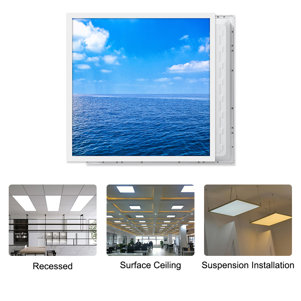 Overhead Led Panel Light Smart Panel Ceiling Light Aluminum Blue Sky LED Panel Light - China ...